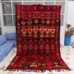 moroccan-looms-vintage-berber-style-rug-beni-ourain-hanbal-kilim-Beni-mguild-Boujaad-Boucherouite-carpet-runner-shag-wool-morocco-rabia-1
