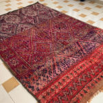 moroccan-looms-vintage-berber-style-rug-beni-ourain-hanbal-kilim-Beni-mguild-Boujaad-Boucherouite-carpet-runner-shag-wool-morocco-laila-7